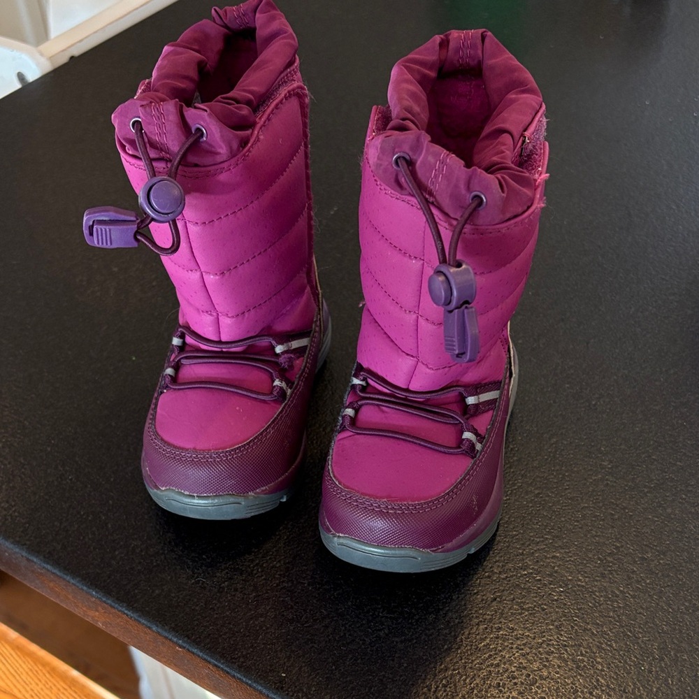 Lands' End Kids' Magenta Snow Boots